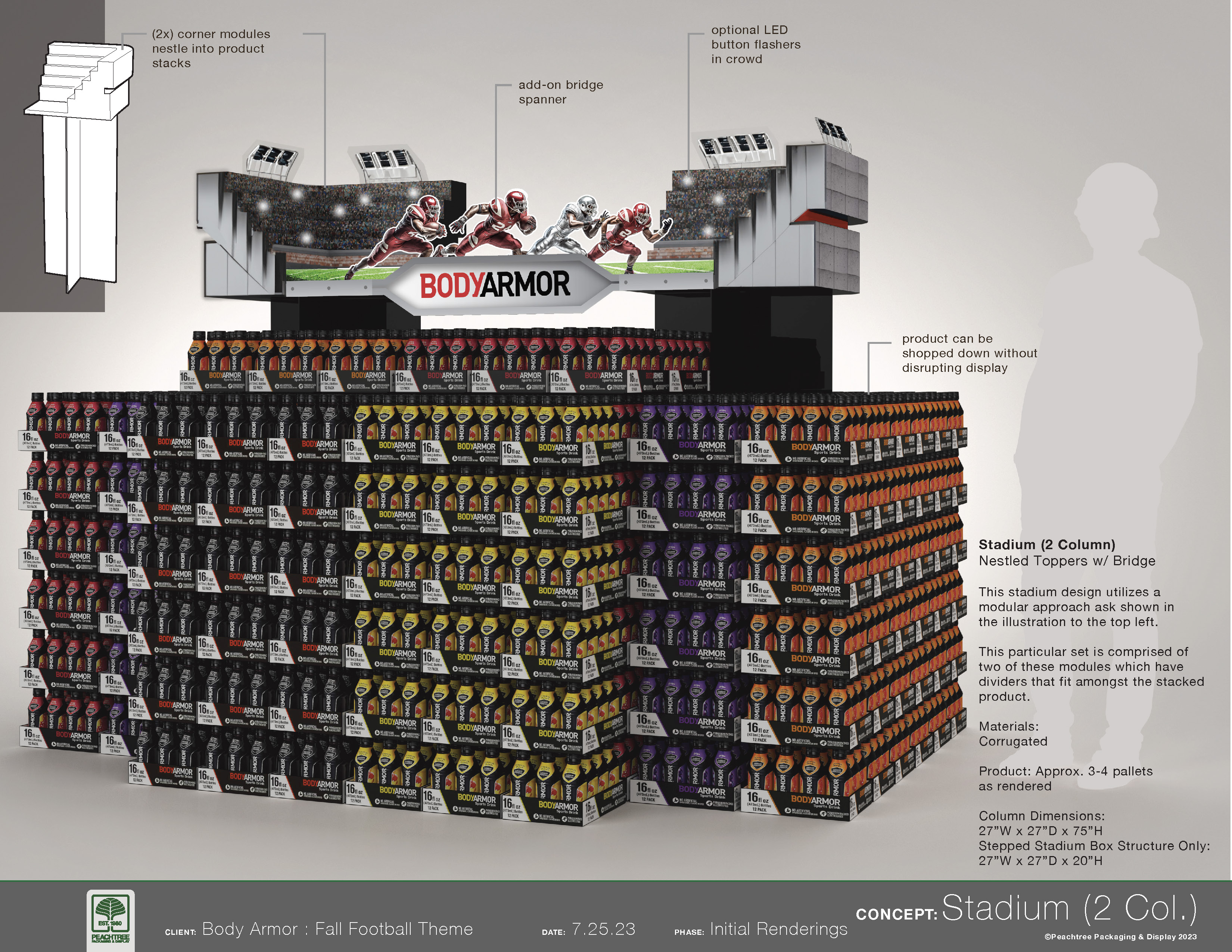 BodyArmor Stadium Lobby Display