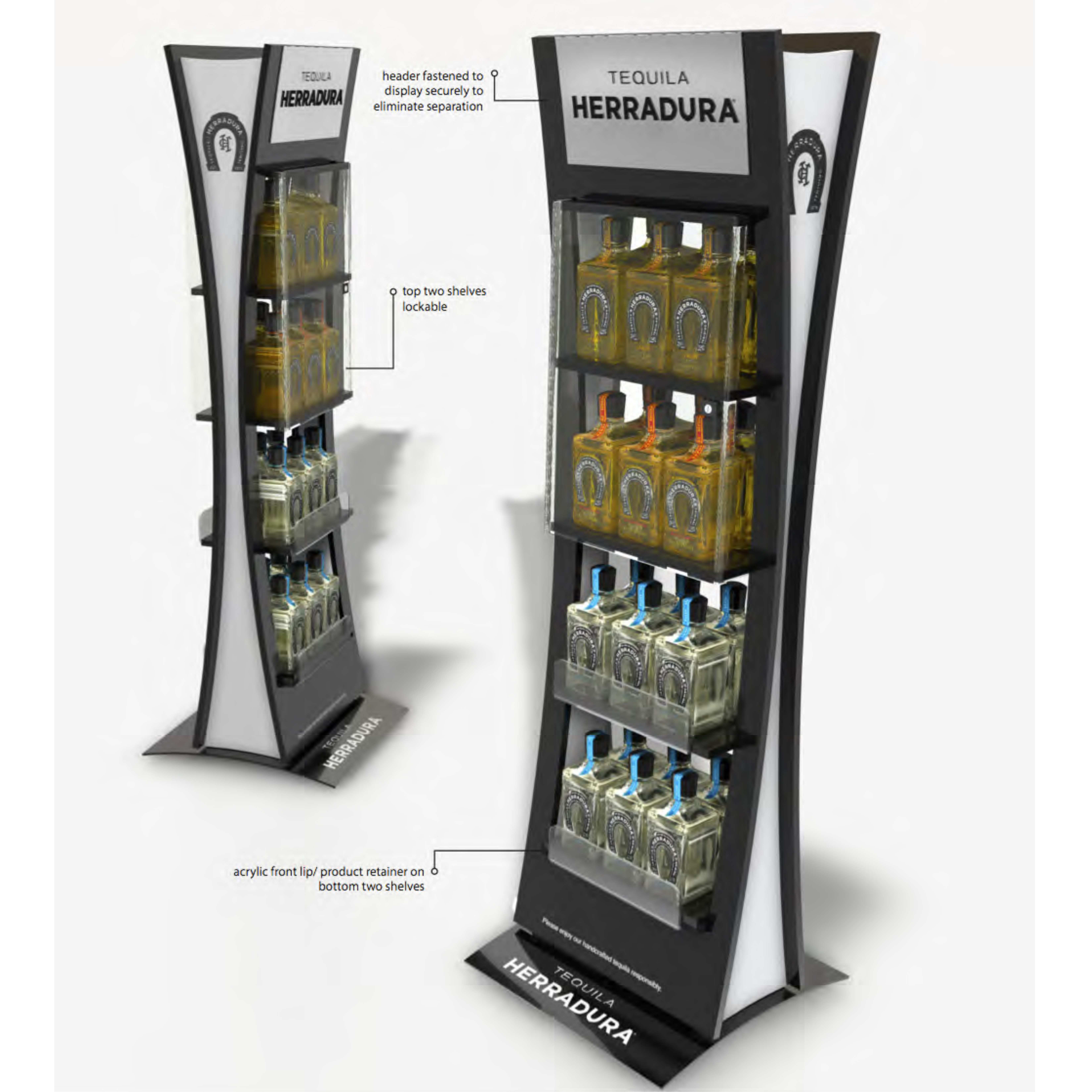 Herradura Lockable Floor Display